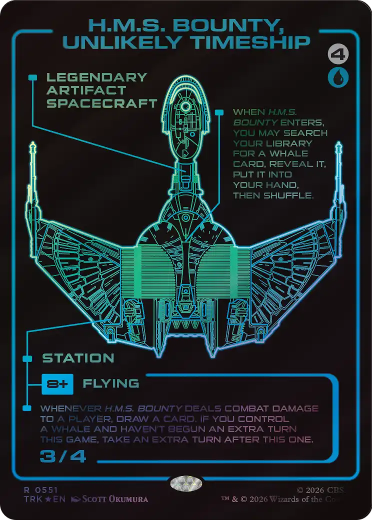 H.M.S. Bounty, Unlikely Timeship (Showcase) (Surge Foil) [Star Trek]