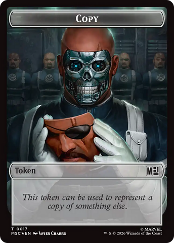 Copy (017) // Ape Villain (026) Double-Sided Token (Surge Foil) [Marvel Super Heroes Commander Tokens]