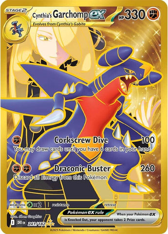 Cynthia's Garchomp ex (241/182) [Scarlet & Violet: Destined Rivals]
