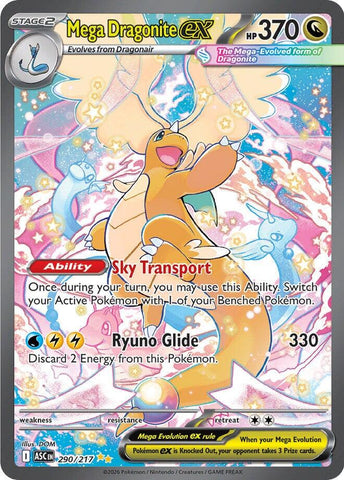 Mega Dragonite ex (290/217) [Mega Evolution: Ascended Heroes]