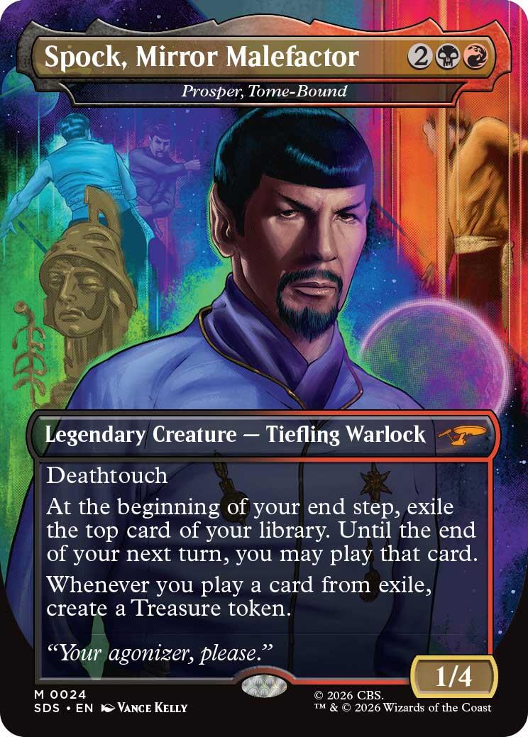 Spock, Mirror Malefactor - Prosper, Tome-Bound (Borderless) [Star Trek: Stardates]