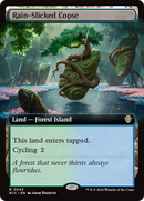 Rain-Slicked Copse (Extended Art) [Lorwyn Eclipsed Commander]