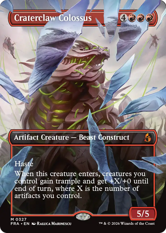 Craterclaw Colossus (Borderless) (0327) [Reality Fracture]