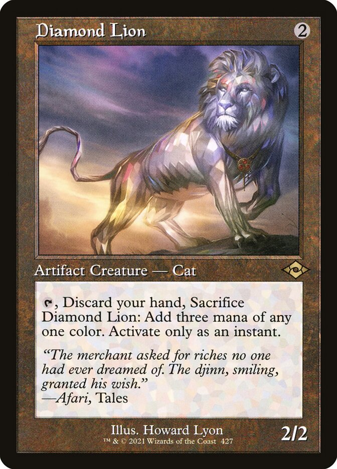 Diamond Lion (Retro Foil Etched) [Modern Horizons 2]