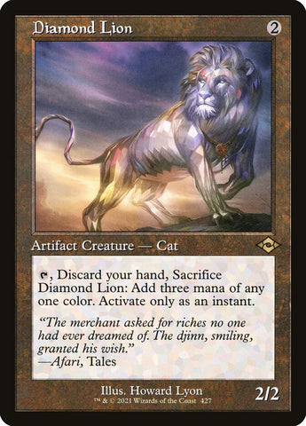 Diamond Lion (Retro Foil Etched) [Modern Horizons 2]