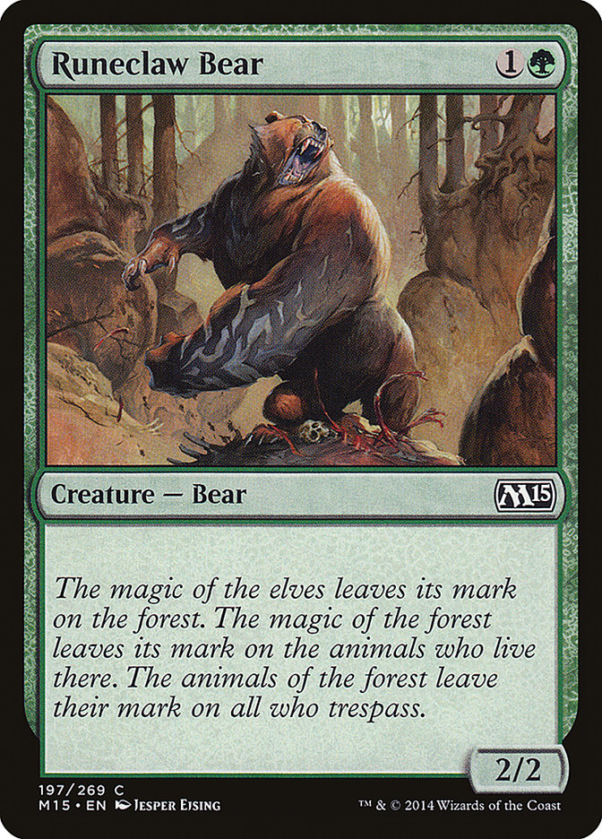 Runeclaw Bear [Magic 2015]