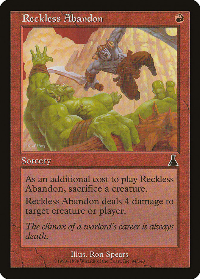 Reckless Abandon [Urza's Destiny]